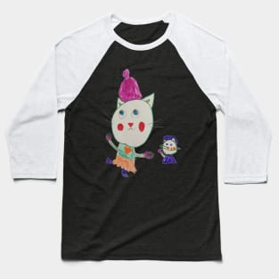 Cats Waving Baseball T-Shirt